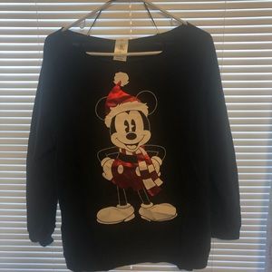 Santa Mickey Mouse Long Sleeve